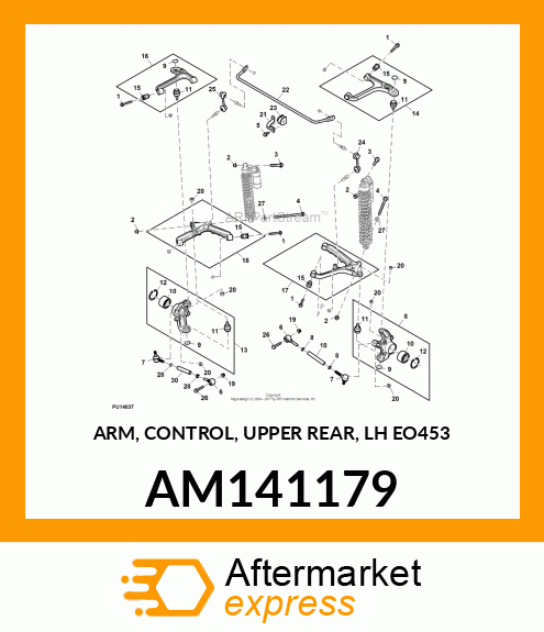 ARM, CONTROL, UPPER REAR, LH EO453 AM141179