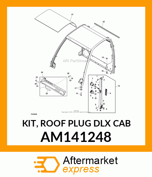 KIT, ROOF PLUG DLX CAB AM141248