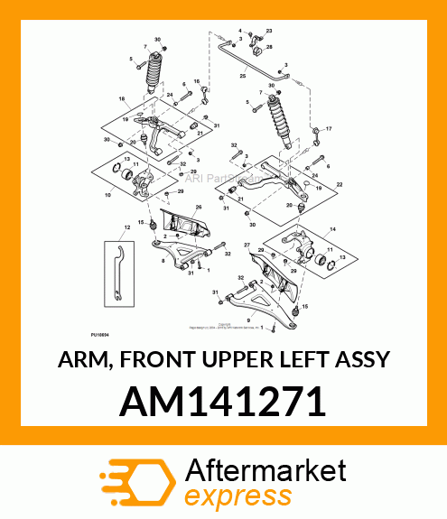 ARM, FRONT UPPER LEFT ASSY AM141271