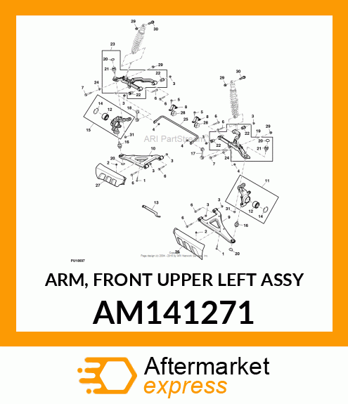 ARM, FRONT UPPER LEFT ASSY AM141271