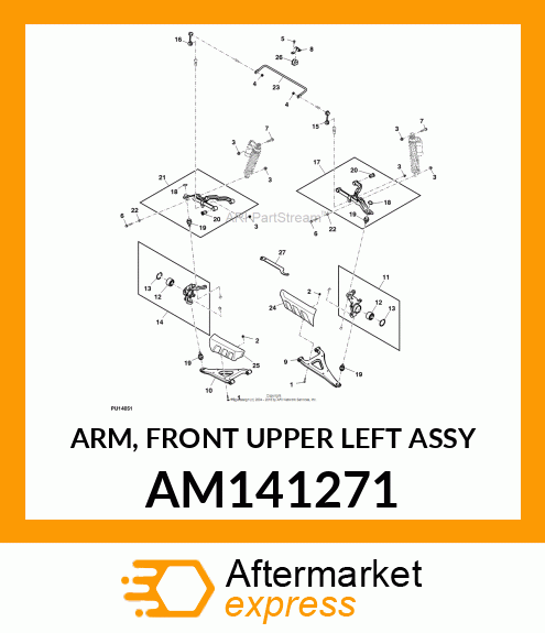 ARM, FRONT UPPER LEFT ASSY AM141271