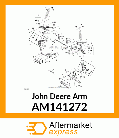 ARM, FRONT UPPER RIGHT ASSY AM141272