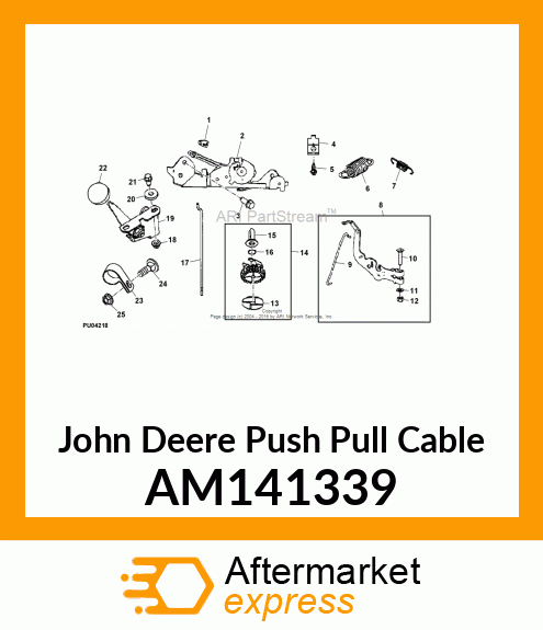 CONTROL, THROTTLE/CHOKE AM141339