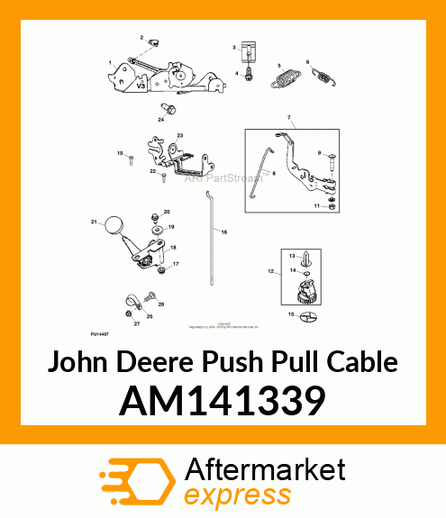 CONTROL, THROTTLE/CHOKE AM141339