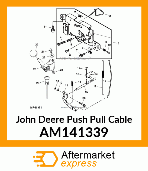 CONTROL, THROTTLE/CHOKE AM141339