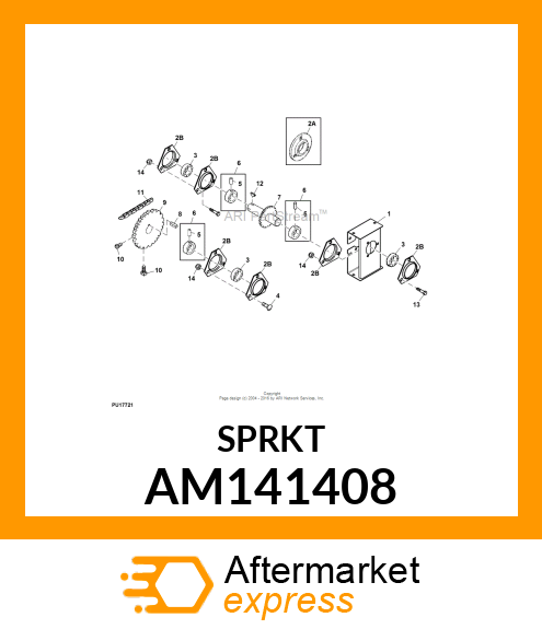 SPROCKET, WELDED 40T (AM38206) AM141408