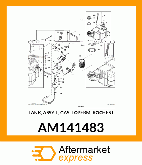 TANK, ASSY T, GAS, LOPERM, ROCHEST AM141483