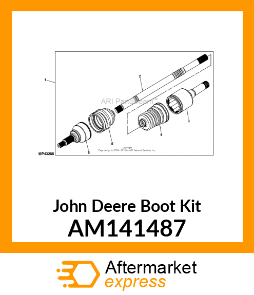 KIT, REAR OUTBOARD CV BOOT AM141487