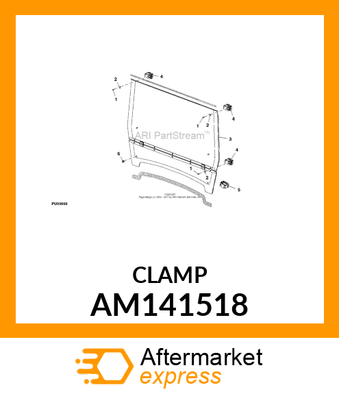 CLAMP, CAM LOCK, XLB AM141518