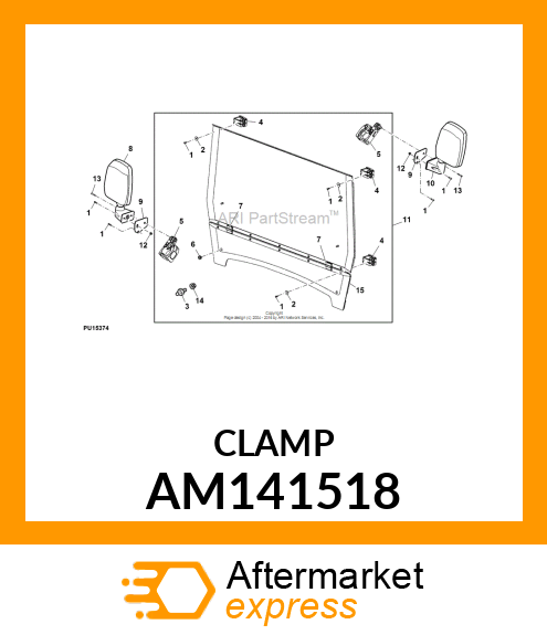 CLAMP, CAM LOCK, XLB AM141518