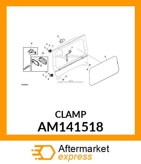 CLAMP, CAM LOCK, XLB AM141518