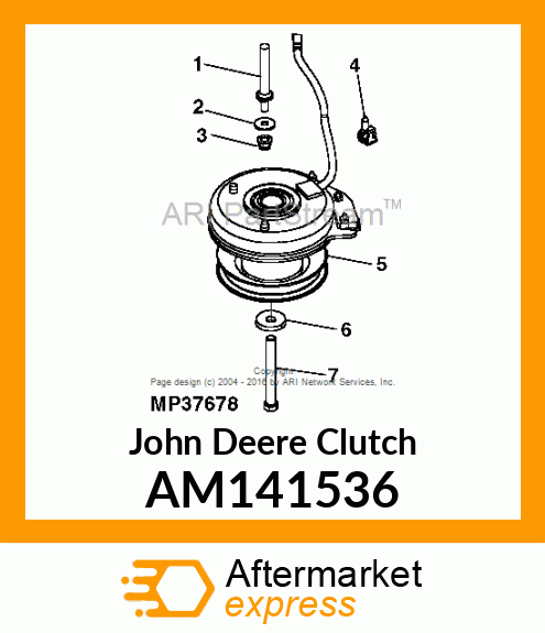 CLUTCH, CLUTCH, HIGH TORQUE PTO AM141536