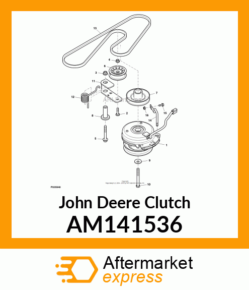 CLUTCH, CLUTCH, HIGH TORQUE PTO AM141536