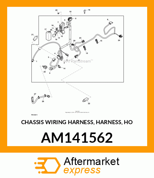 CHASSIS WIRING HARNESS, HARNESS, HO AM141562