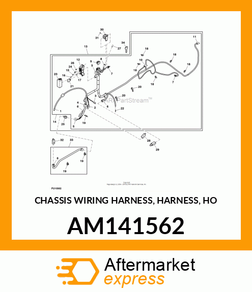 CHASSIS WIRING HARNESS, HARNESS, HO AM141562