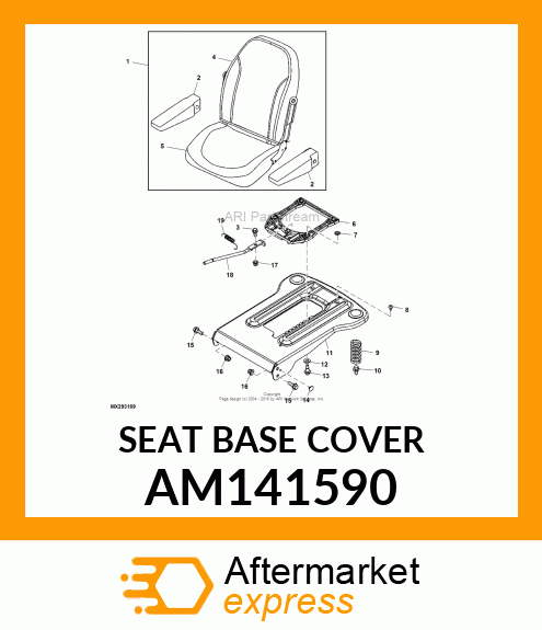 SEAT BASE COVER AM141590