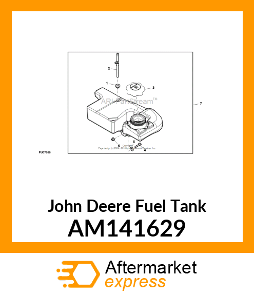 FUEL TANK, TANK, LT FUEL ASSEMBLY W AM141629