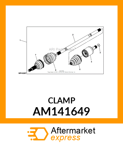 CLAMP, HOUSING AM141649