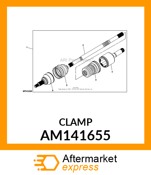 CLAMP, SHAFT AM141655