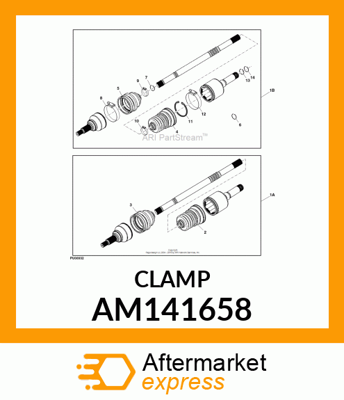 CLAMP, SHAFT AM141658