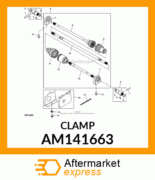 CLAMP, HOUSING AM141663