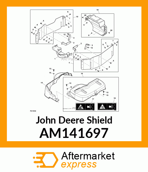 SHIELD, PTO DRIVE, LH AM141697