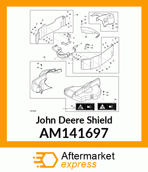 SHIELD, PTO DRIVE, LH AM141697