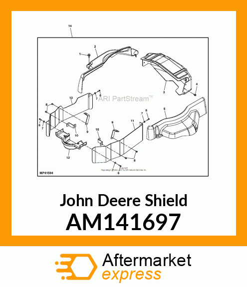 SHIELD, PTO DRIVE, LH AM141697