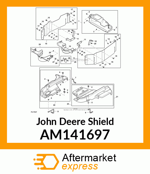 SHIELD, PTO DRIVE, LH AM141697