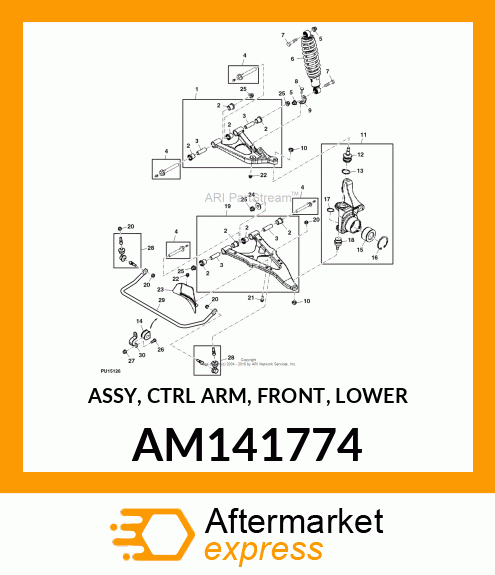 ASSY, CTRL ARM, FRONT, LOWER AM141774