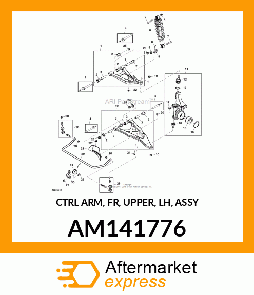 CTRL ARM, FR, UPPER, LH, ASSY AM141776