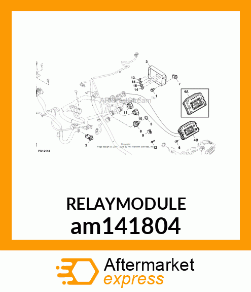 RELAY MODULE, MODULE, RELAY, ENGINE am141804