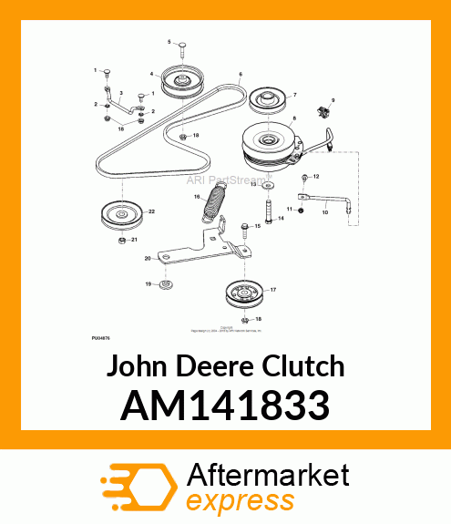 CLUTCH/BRAKE, ELEC PTO REV MOUNT AM141833