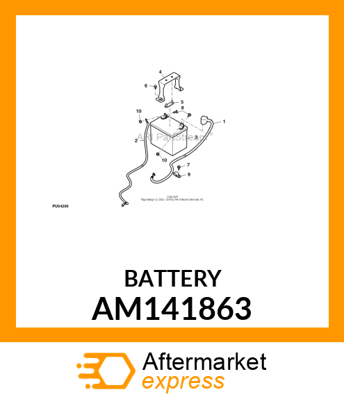 BATTERY, AGM, 340 CCA AM141863