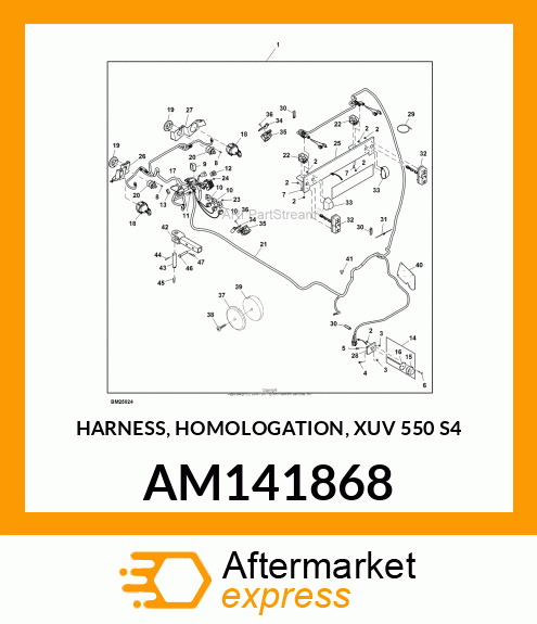 HARNESS, HOMOLOGATION, XUV 550 S4 AM141868