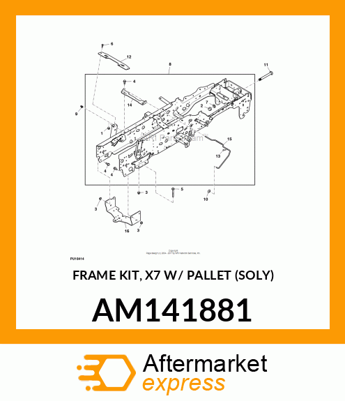 FRAME KIT, X7 W/ PALLET (SOLY) AM141881