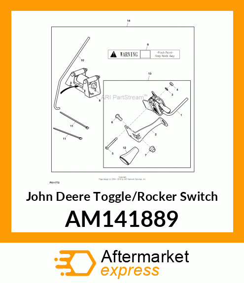 TOGGLE/ROCKER SWITCH, SWITCH, BLADE AM141889