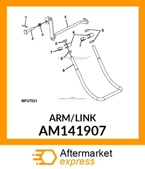 ROD, ROD DRAFT ROD ASSY X AM141907