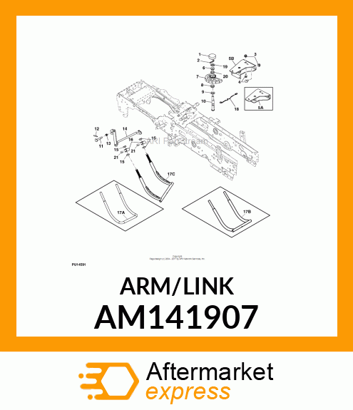 ROD, ROD DRAFT ROD ASSY X AM141907