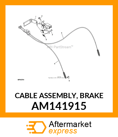 CABLE ASSEMBLY, BRAKE AM141915