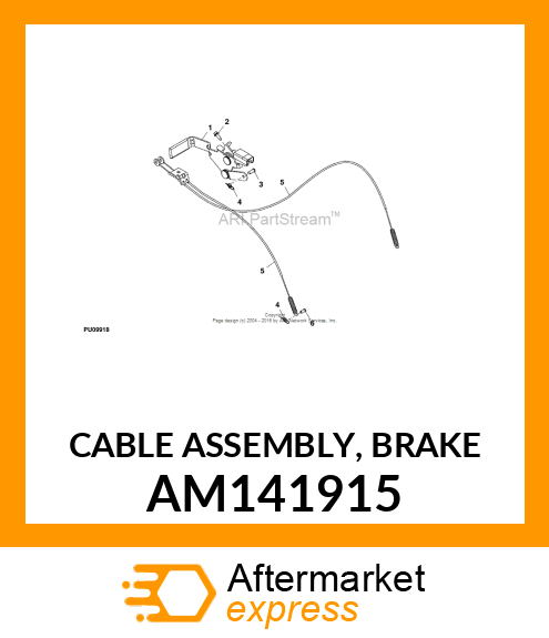 CABLE ASSEMBLY, BRAKE AM141915