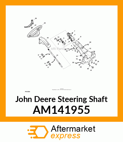 SHAFT, STEERING AM141955