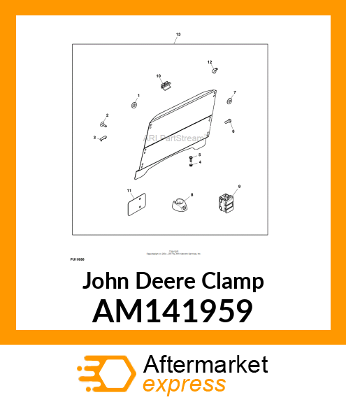 CLAMP, CLAMP, 1" SNAP AM141959