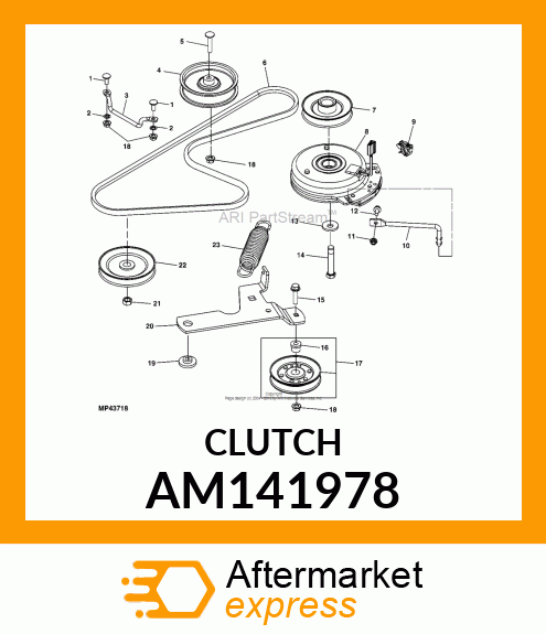 CLUTCH/BRAKE, ELEC PTO AM141978