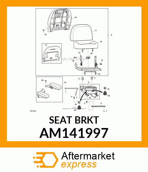 SEAT SUSPENSION AM141997