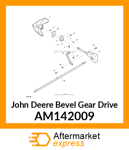 BEVEL GEAR DRIVE, GEARBOX, AUGER 2 AM142009