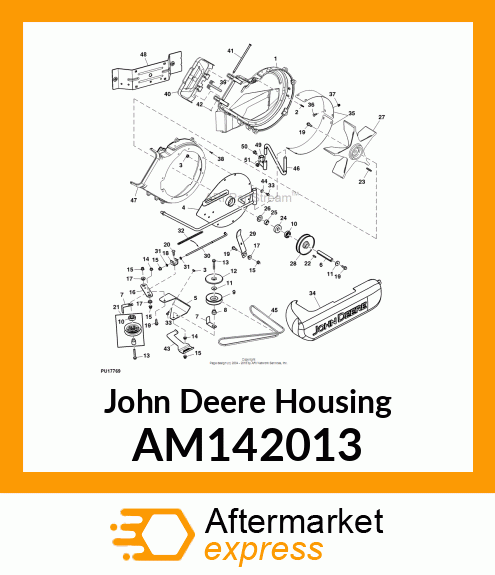 POWERFLOW, HC, LONG HOUSING ASSY AM142013