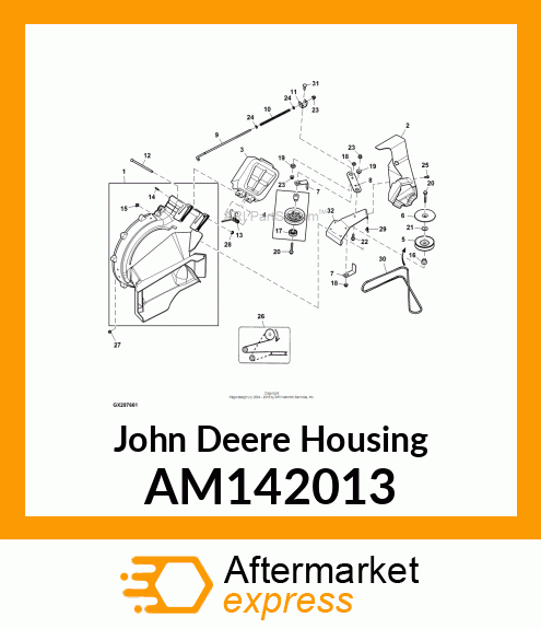 POWERFLOW, HC, LONG HOUSING ASSY AM142013