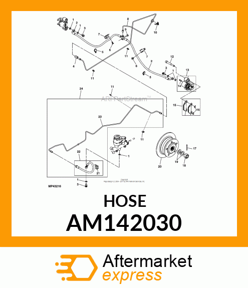 BRAKE LINE AM142030