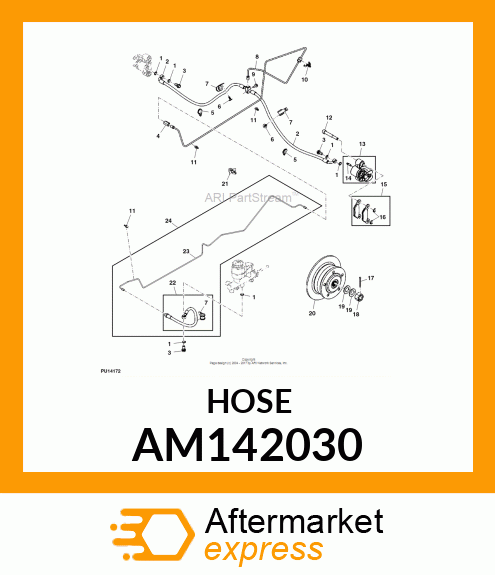 BRAKE LINE AM142030